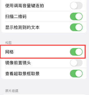 敦煌苹果手机维修网点分享iPhone如何开启九宫格构图功能