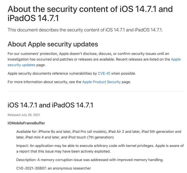 敦煌苹果手机维修分享iOS 14.7.1 正式版更新内容及升级方法 